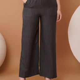 Chemistry Women Original Flared Mid-Rise Cotton Trousers-picture-22