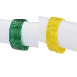 1ST TIME Set Of 24 Green Alloy Bangles-picture-0
