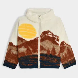 MiArcus Unisex Kids Self Design Mock Collar Jacket-2