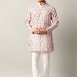 THE KURTA COMPANY Men Printed Kurta-image-47