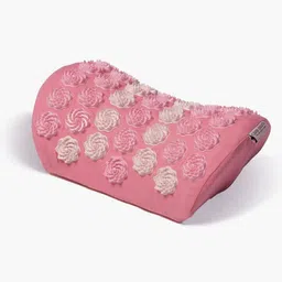 Core Asana AcuNek Pink Self Design Organic Cotton Neck Pillow-47
