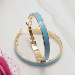 Maansh Contemporary Hoop Earrings-image-79