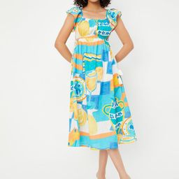 max Print Fit & Flare Midi Dress-image-72