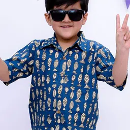 BownBee Boys Opaque Printed Casual Shirt-image-92