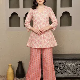 BANDIA Women Printed Tunic with Trousers-picture-29