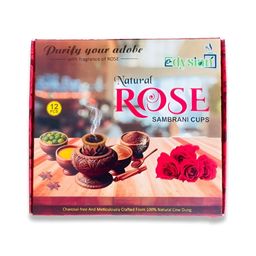 Edysian Red 3 Pieces Cow Dung Sambrani Dhoop Cups-29
