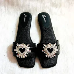 Insolito22 Women Embellished Open Toe Flats-14