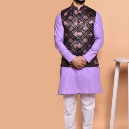 PRINTCULTR Men Regular Pure Cotton Kurta with Trousers-26