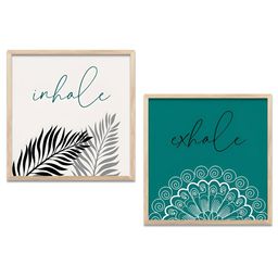 Kotart Brown & White 2 Pieces Modern Wooden Wall Arts-picture-14