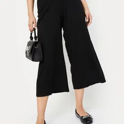 max Women Regular Fit Mid-Rise Culottes Trousers-image-89