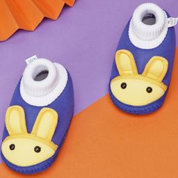 NESKA MODA Blue Cotton Booties-image-47
