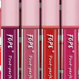 FOPE Set Of 4 Pout Perfect Smudge-Free Liquid Lipstick - 4 ml Each Shade - 01-03-04-10 image 4