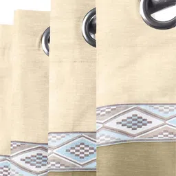 Dekor World Multicoloured Set of 2 Window Curtain image 2