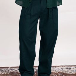 Me Craft Men Relaxed Pleated Trousers-image-72