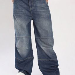 Bene Kleed Men Baggy Mid-Rise Light Fade Jeans-picture-2