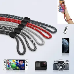 DOKMOE 6pcs Multipurpose Hand Wrist Strap, Adjustable Wristlet Straps Keychain String Strap image 2