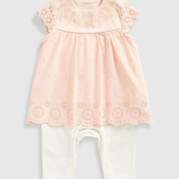 mothercare Girls Pure Cotton Half Sleeve Romper-picture-20