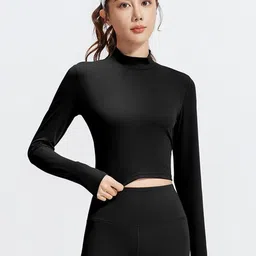 HRX by Hrithik Roshan Women Solid FittedRegular Top-image-4