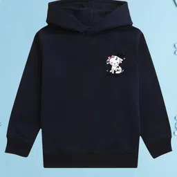 NUSYL Girls Printed Hooded Sweatshirt-27