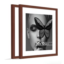 Art Street Brown Set of 2 Wood Document Wall Photo Frames For Certificates & Home Decor-34