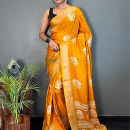 HERE&NOW Ethnic Motifs Zari Saree-picture-43