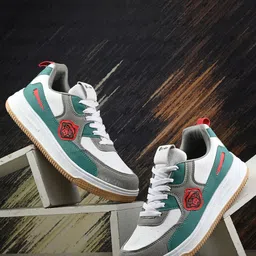 BIRDE Men Colourblocked Lace-Ups Comfort Insole Sneakers-image-90