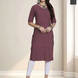 HERE&NOW Pack Of 2 Women Ethnic Motifs Printed Crepe Kurta-image-47