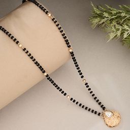 ATIBELLE Gold-Plated Artificial Stones Mangalsutra-image-36