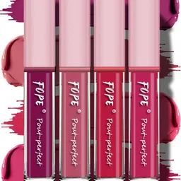 FOPE Set Of 4 Pout Perfect Ultra Matte Lipstick - 4 ml Each - 01- 03- 09- 10-0