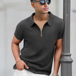 TRIPR Polo Collar Short Sleeves T-shirt-image-89