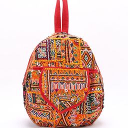 Exotic India Women Embroidered Backpack-image-9