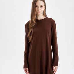 DeFacto Round Neck Long Sleeve Sweaters-image-27