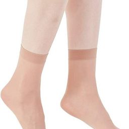 POLLOLOCO Women Pack Of 4 Ultra-Thin Transparent Ankle Length Sheer Socks-41