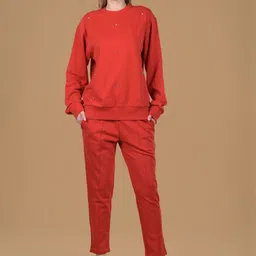 Antimony Embellished Round Neck Sweatshirt with Trousers-image-75