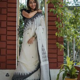 bigben textile Woven Design Silk Blend Banarasi Saree-image-68