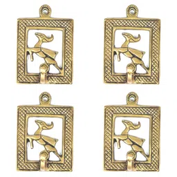 IndianShelf 4 Piece Brass Deer Door Hangers Wall Hooks-image-91