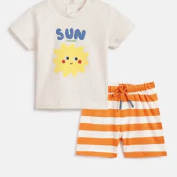 Chicco Boys Printed T-shirt with Shorts-image-19