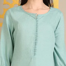 Anouk Women Regular Sequinned Kurta with Trousers & With Dupatta image 4