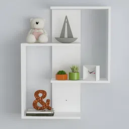 SIVOM White Multipurpose Modular Wall Shelf-40