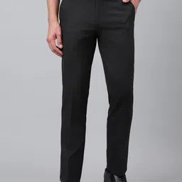 Richlook Men Striped Smart Pleated Trousers-image-42