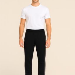 Apraa & Parma Men Side Panel Detail Mid-Rise Track Pants-picture-18