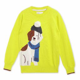 Cherry Crumble Kids Graphic Self Design Cotton Pullover-image-90