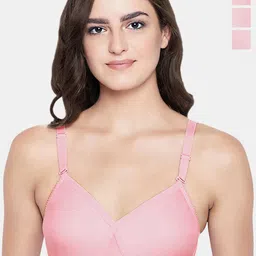 Bodycare Pack of 3 Cotton Non Padded Non wired Perfect coverage Bra FK-5589PIPIPI-42C-picture-26