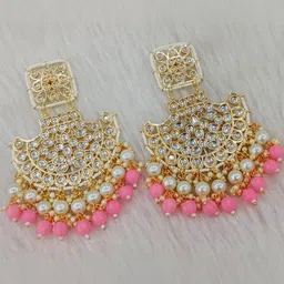 SHREEVARAM Circular Chandbalis Earrings-15