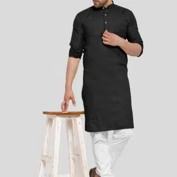 ANUJ FASHION Men Blended A-Line Kurtas-picture-5