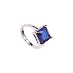 GenZcomplex Silver-Plated Brass Finger Ring-image-73