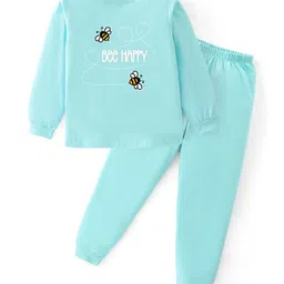 BLUSHES Kids Bee Honey Printed Pure Cotton Round Neck Night Suits-picture-47