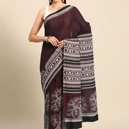 BUTA BUTI Floral Printed Pure Cotton Saree-image-84