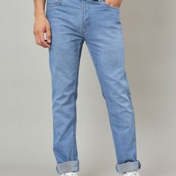 Duke Men Slim Fit Mid-Rise Light Fade Cotton Jeans-picture-39
