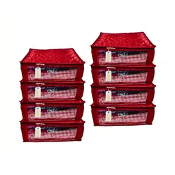 Ajabh Maroon Set of 6 Regular Drawer Organiser Organisers image 1